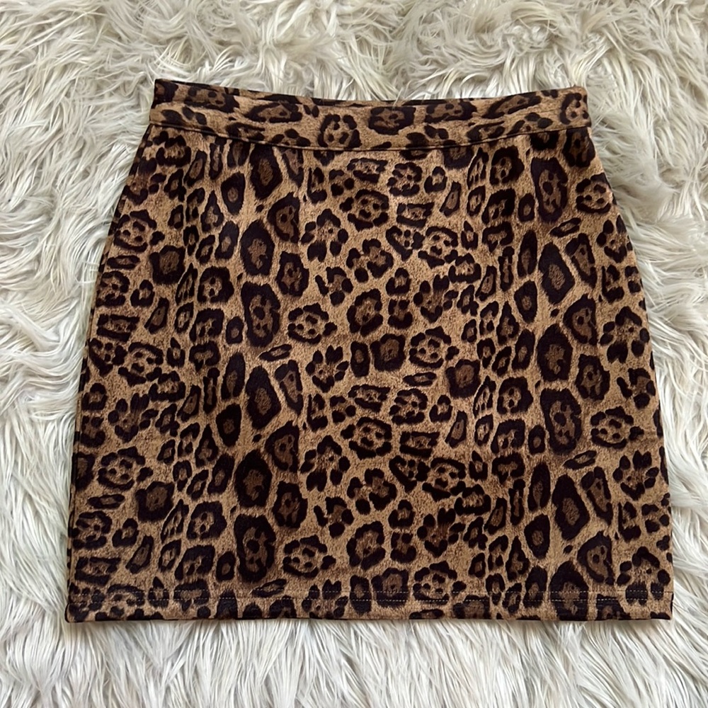 Cheetah Print Mini Skirt